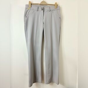 LOLE Lightweight Straight Leg Pants Womens 10  Silver Grey Hiking Work Outdoor